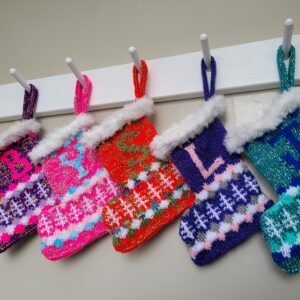 Especially-for-you Christmas stocking in 8 ply knitting pattern